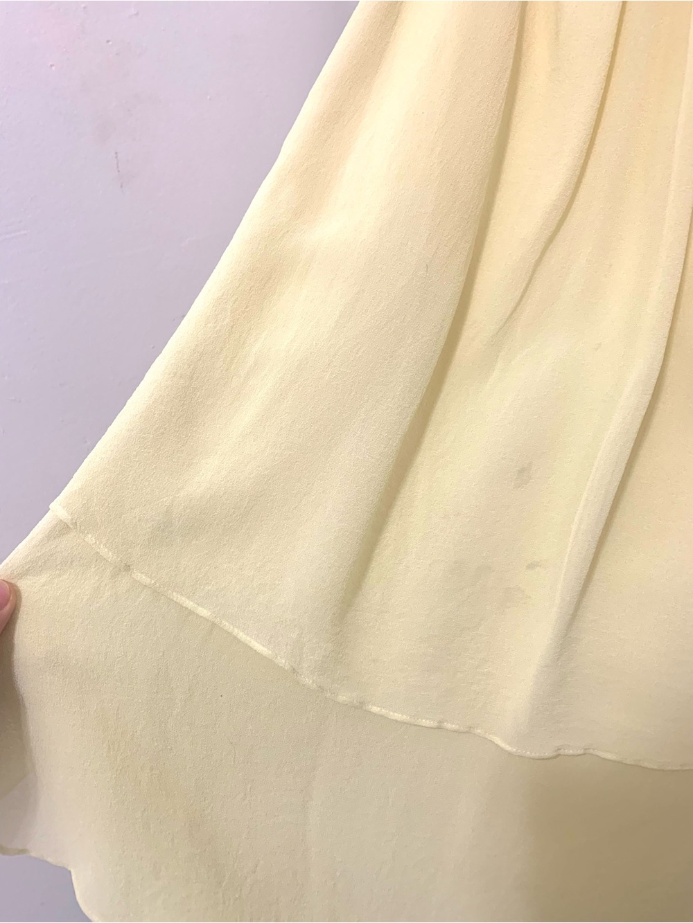 Club Monaco Light Yellow Layered Spaghetti-Strap Dress - Picture 6 of 11